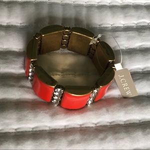 Jcrew red and gold bracelet
